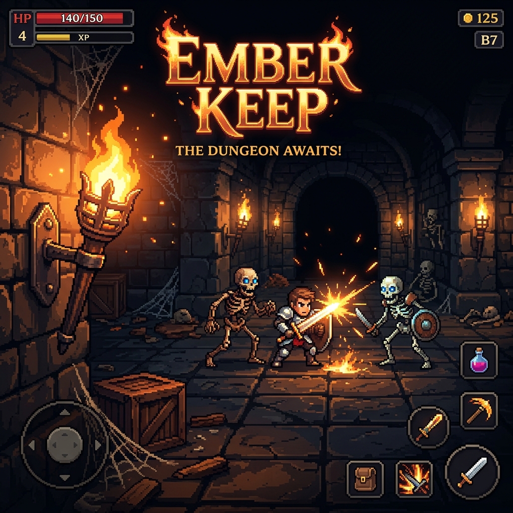 Ember Keep — dark fantasy dungeon roguelike screenshot